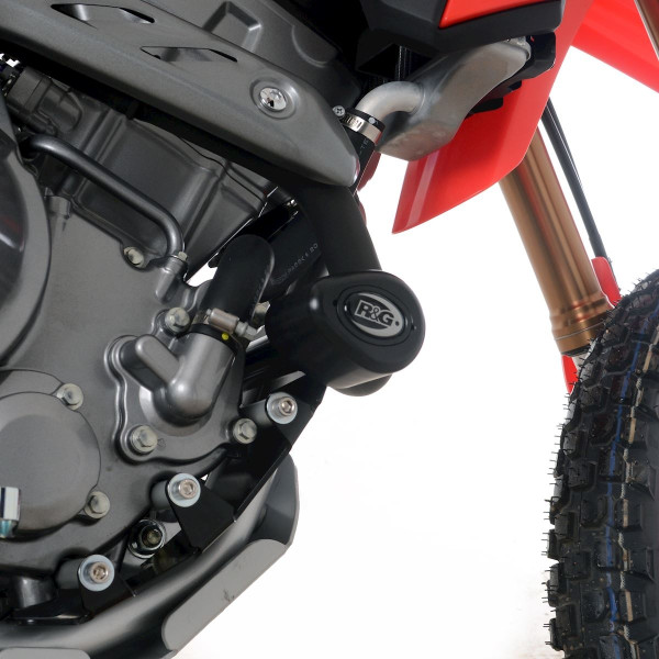 R&G Crash Protectors - Aero Style for the Honda CRF300L '21- & CRF300 Rally '21- (Black)